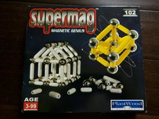 Magnetic Genius Supermag 102 pezzi Nuovo Plastwood