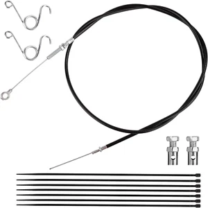 Universal Go Kart Throttle Cable, Throttle Cable Kit with Brake Return Pedal Spr - Picture 1 of 11