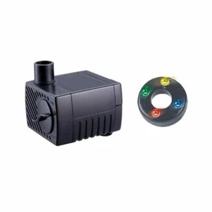Jebao PP-300LV PP300LVLED Fountain Pond Water Pump with LED, 2.5W, Black New - Picture 1 of 3