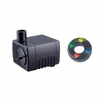 Jebao PP-300LV PP300LVLED Fuente Estanque Bomba de Agua con LED, 2.5W, Negro Nuevo Foto 1 de 3