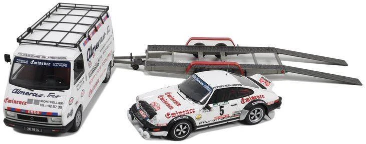 Citroen C35 Almeras escala 1:18 OTTO + remolque con Porsche 911 Rallye de Portugal Foto 1 de 4