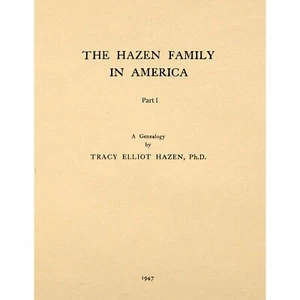 The Hazen Family in America hardcover - Imagen 1 de 2
