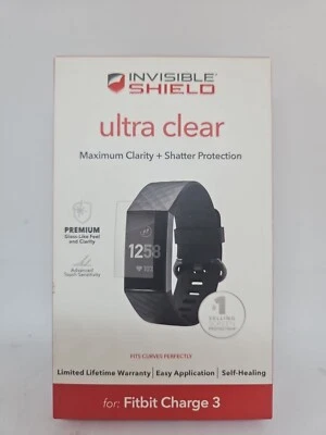 LOTE 120 ZAGG - Protector de pantalla ultra transparente InvisibleShield para Fitbit Charge 3 Foto 1 de 4