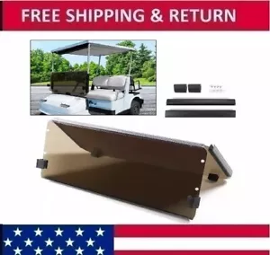 For 1985-1995 Yamaha G2 G9 Tinted Fold Down Golf Cart Windshield Windscreen - Picture 1 of 6
