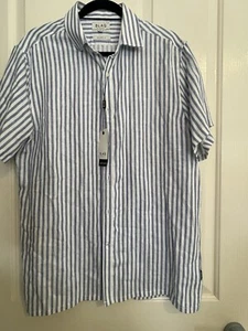 BLAQ Linen blend men’s Shirt M - *NEW* - Picture 1 of 7