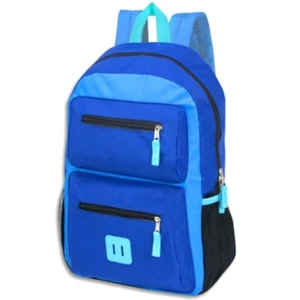 TRAILMAKER 19" Large Cargo Backpack Book Bag School Travel Backpack Blue New - Picture 1 of 5