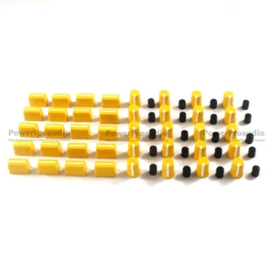 20PCS Rotary Knob+20PCS Fader Cap For Rane Mixer TTM 57 61 62 64 68(Yellow) - Picture 1 of 3
