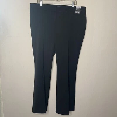 NY&Co 7th Ave Dress Pants Women Plus 18 Average Black Modern Fit Bootcut - Image 1 of 4