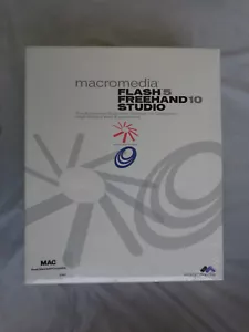 Macromedia Flash 5 Freehand 10 Studio for Mac (New Factory Sealed Retail Box) - Picture 1 of 6