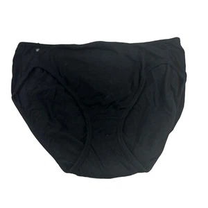 Lot Of Two Bali Women's Size XL 8 Panty Brief Hi Cut 2 Black New Without Tags - Picture 1 of 7