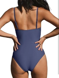 CUPSHE Women's One Piece Swimsuit Tummy Control V Neck Bathing Suits M - Picture 1 of 4