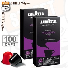 100 Cialde Capsule Caffè Lavazza Compatibili Nespresso Miscela Vigoroso