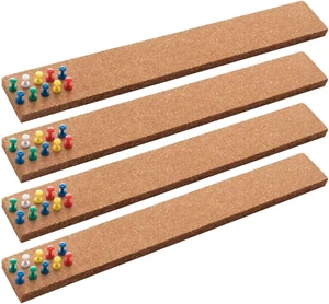 Kork Tafel Pinnwand Leiste Streifen 15 x 2 Zoll - 1/2 Zoll dick, 100 % natürlicher Fra - Bild 1 von 12