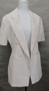 Damen  2Teiler  Kurzarm Jacke /Blazer und Rock Gr  XS  in beige - Bild 1 von 2