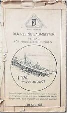 Schnellboot "S 8". 1942 Loefs Schiffsmodellbaubriefe Nr. 14571