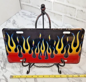 Flammen Feuerwehrmann Grill Nummernschild Schild Chef BBQ Grillmaster - Neu in Kunststoff - Bild 1 von 2