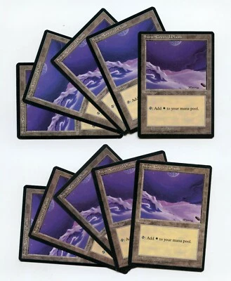 MtG - Magic the Gathering - SNOW COVERED PLAINS (x10) Ice Age Unplayed NM-MINT - Image 1 of 2