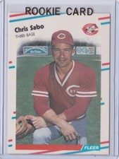 1988 Fleer Update Chris Sabo Rookie Card RC #U87 (Mint)