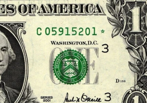 2001 $1 Federal Reserve STAR NOTE Replacement Note *** GEM UNCIRCULATED - Picture 1 of 4