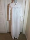 Lewis Frimel Co MEDIUM Nightgown White with Lace NEW TAG