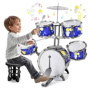 Upgraded Toddler Drum Set Toys for Boys Ages 3-5 Kids Jazz Drum Kit with Bass  - Picture 1 of 7