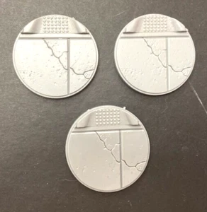 Bases 50mm Marvel Crisis Protocol 3x City Streets con crestas Necromunda 40K - Imagen 1 de 1