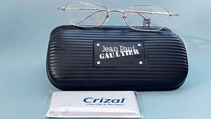 Jean Paul Gaultier 57-0035 Eyeglasses Silver Frames Clear Lens 52-18 NWT#9 - Picture 1 of 8