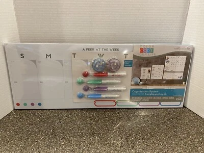 Weekly Organization System NEW IN PKG W/ dry erase board&markers,magnets NICE! - Image 1 of 4