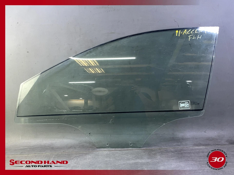 2012 - 2017 Hyundai Accent - LEFT FRONT - Door Window Glass OEM — 第 1/4 张图片