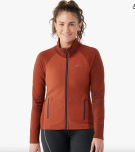 Smartwool Intraknit Active NWT Full Zip Jacket Pecan Brown Women's Size Medium - Picture 1 of 12