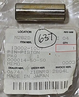 NUEVO 1981-1983 Kawasaki KX80 KDX80 KX KDX 80 pistón pasador de muñeca nuevo fabricante original 13002-1009 Foto 1 de 2
