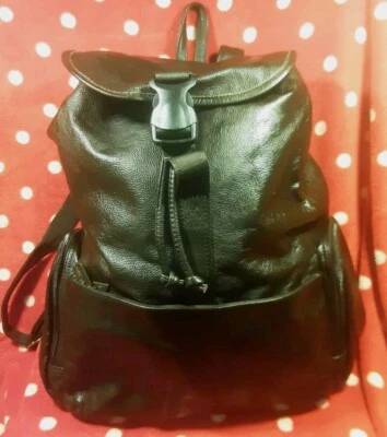 Mochila equipaje grande de cuero Ameri para hombre marrón oscuro muy limpia por dentro  Foto 1 de 4