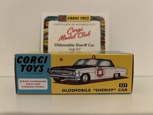 Corgi Model Club 237 Oldsmobile Sheriff Car BNIB with COA - Picture 1 of 6