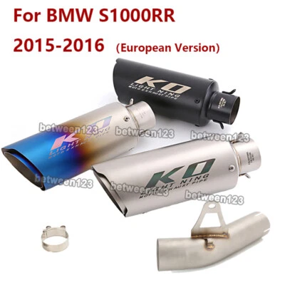Tubo silenciador escape motor BMW S1000RR 2015-2016 enlace medio versión europea Foto 1 de 4