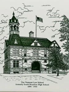 "Azulejo de Vermont Law School South Royalton High School 1854-1950 6"" X 6""" - Imagen 1 de 4