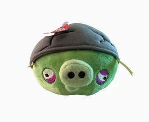 Casco de peluche Angry Birds 5" SIN SONIDO cabo cerdo agrietado cerditos malos - Imagen 1 de 10