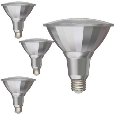 4Pack PAR38 Outdoor LED Flood Wet Light Bulb, 18W (85W), 2700K, E26 - Image 1 of 4