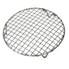 2X(Non Stick Bbq Mesh With Legs Round Barbecue Mesh Cooking Tools Stainless Stee