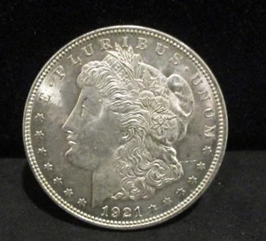 1921 Morgan Silver Dollar - Unc. Spiked Tail!     ENN COINS - Picture 1 of 2
