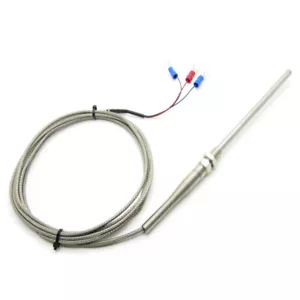 RTD Pt100 Temperature Sensor Probe Thermal Resistor 3 Wires 2m Cable -50~450℃ - Picture 1 of 8