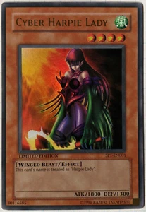 YuGiOh Cyber Harpie Lady SP1-EN001 LP Ultra Rare Sneak Preview Series 1 - Picture 1 of 4
