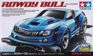 Tamiya 18707 Mini 4wd Rowdy Bull FM-A Chassis Kit Montaggio 1/32 Nuova NEW - Imagen 1 de 1