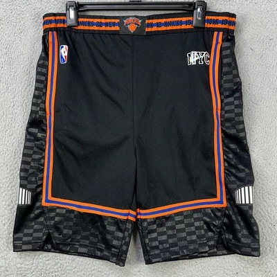 Pantalones Cortos de Baloncesto NBA New York Knicks Niños Grandes Negros 25 Aniversario Nike NUEVO Foto 1 de 4