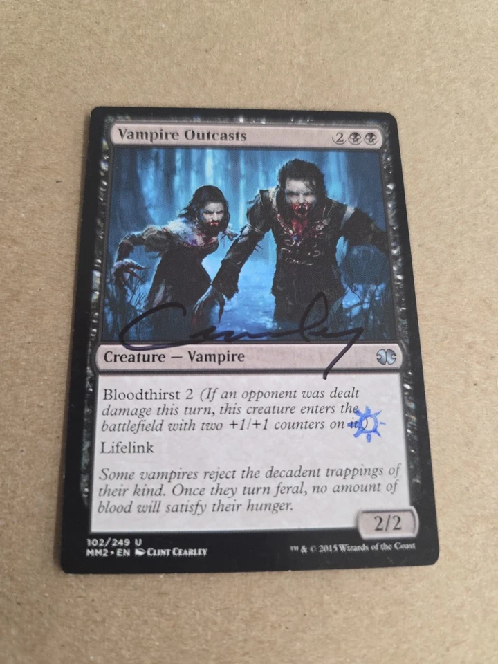 Vampire Outcast    Signed By Clint Cearly  Magic the Gathering - Image 1 of 1