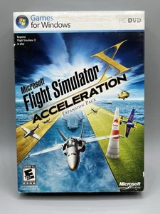 Windows Microsoft Flight Simulator X Acceleration Expansion Pack NEW Sealed - Foto 1 di 9