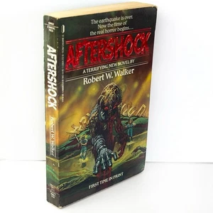 AFTERSHOCK -  ROBERT W. WALKER RARE!  1987 - 80S Horror “Paperbacks From Hell” - Foto 1 di 7
