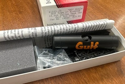 Intermountain HO Kit #41203-23 ACF Type 27 10,000 Gal Tank Car Gulf Oil Corp NY - Image 1 of 4