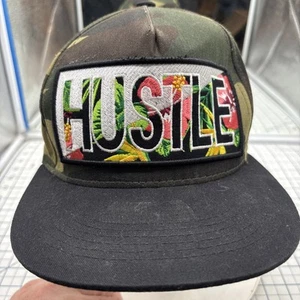 HUSTLE Top level OG BIG BLOCK Tropical Snapback Hat Cap Vintage - Picture 1 of 19