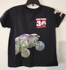 New - Master Jam Boys Grave Digger T-Shirt - Size 5/6 Youth  - Picture 1 of 5