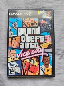 Grand Theft Auto: Vice City (Sony PlayStation 2, 2003) con mapa sin manual PROBADO - Imagen 1 de 4